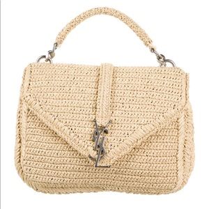 ISO YSL college raffia bag